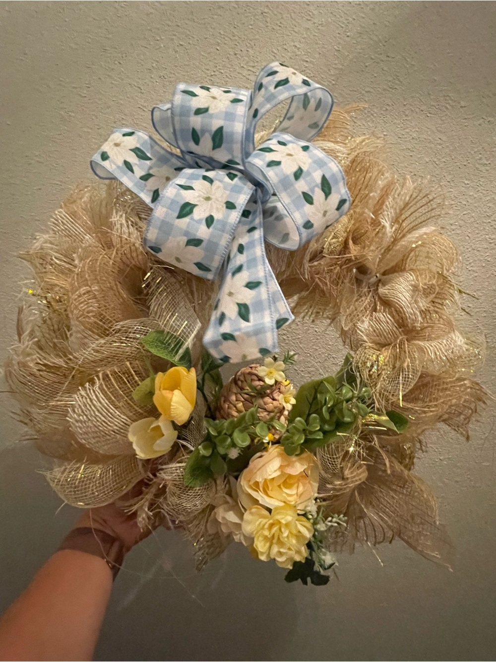 Handmade Deco Mesh Floral Wreaths
